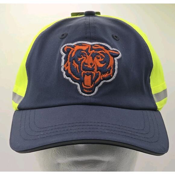 Chicago Bears NFL Buffalo Outdoors Workwear High Visibility Snapback Cap Hat NWT - Picture 1 of 13